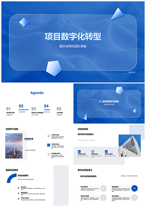 2025项目数字化转型团队策略目标计划组成职责PPT模板