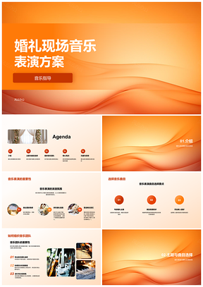 2025婚礼现场音乐表演策划方案PPT模板