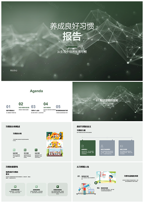 2025良好习惯定义形成机制与学习生活发展PPT模板