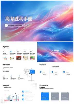 2025高考全科备考策略学习计划时间管理手册PPT模板