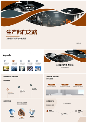 2025工业机械生产部门工作计划成果与挑战解决PPT模板