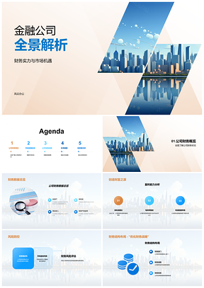 2025金融公司财务数据与市场趋势全景解析PPT模板