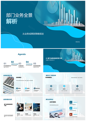 2025部门业务策略成果财务市场竞态解析PPT模板