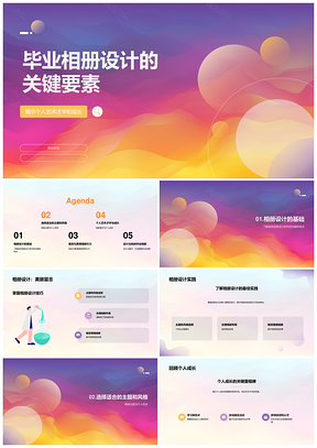 2025毕业相册设计关键要素PPT模板