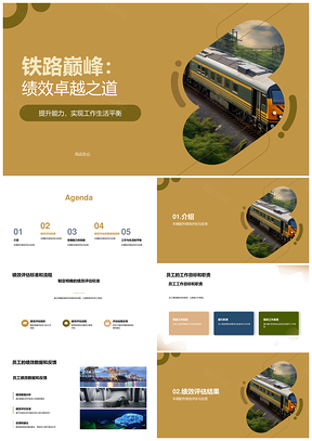 2025铁路机车部门绩效巅峰员工职责目标数据评估发展PPT模板