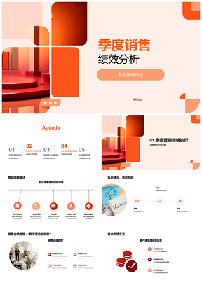 2025季度销售绩效营销策略市场趋势评估分析PPT模板