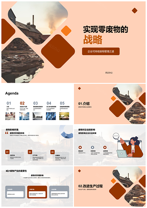 2025企业零废物战略资源回收减废促长远发展PPT模板