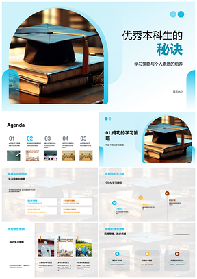 2025优秀本科生学习策略素质培养管理案例PPT模板
