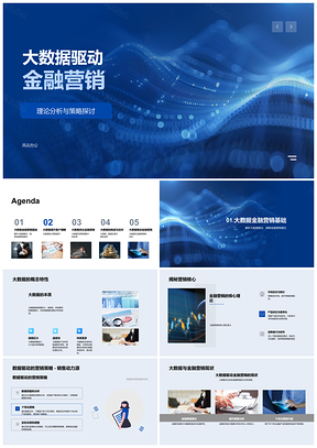 2025大数据驱动金融客户画像精准营销行为预测策略PPT模板