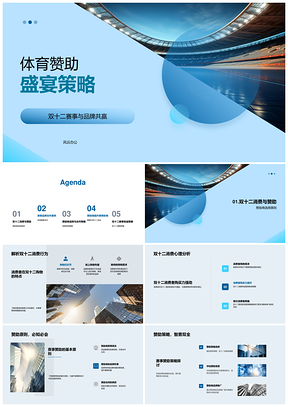 2025双十二体育赛事赞助品牌合作策略PPT模板