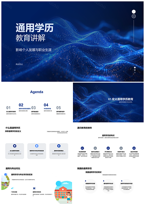 2025职业发展学历教育专业技能知识培训PPT模板