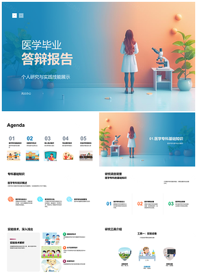 2025医学专科毕业答辩个人研究实践与实验技术创新数据分析贡献PPT模板