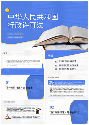 2025新修订中国行政许可法全文解读PPT模板