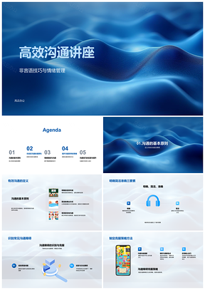 2025高效沟通情绪智能非语言技巧障碍策略PPT模板