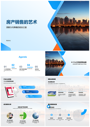 2025赵云房地产智能销售实战摩天客户业绩PPT模板