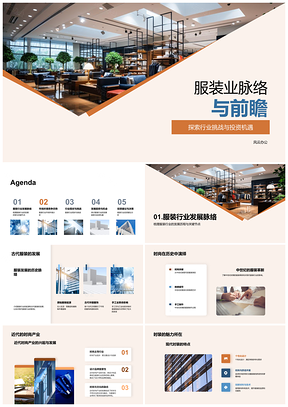 2025服装行业投资规模竞争策略与可持续时尚趋势PPT模板