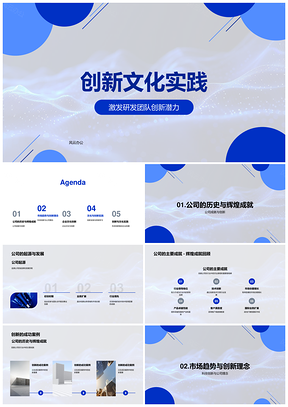2025科技创新驱动企业研发文化实践历程PPT模板