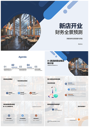 2025新店餐厅建筑业务模式投资回报风险回收期PPT模板