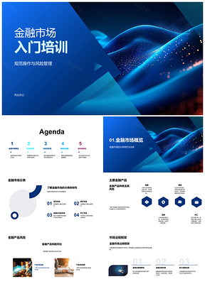 2025金融市场风险管理法规与产品培训PPT模板