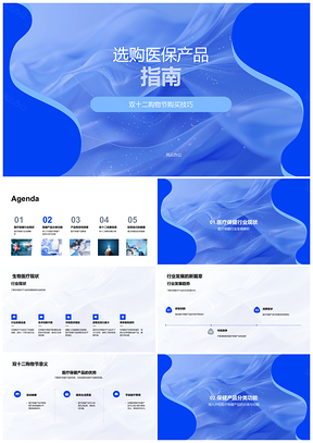 2025双十二生物医疗医保产品选购营销策划指南PPT模板