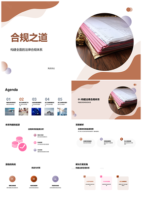 2025合规体系构建解挑战强意识法槌护航部门职责提效益PPT模板