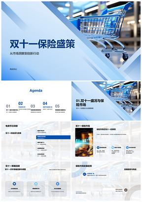 2025双十一保险盛策市场洞察创新行动竞逐需求PPT模板
