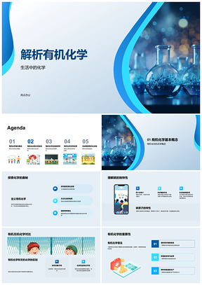 2025有机化学碳化合物反应机理与命名解析PPT模板