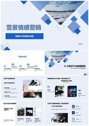 2025雪景新品发布会新媒体营销策略PPT模板