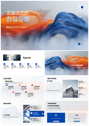 2025企业文化办公习惯生产力管理案例分析PPT模板