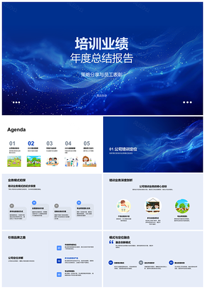 2025培训业务年度策略模式定位差异趋势案例表彰总结PPT模板