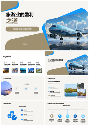 2025旅游业盈利增长独特模式定位全球投资机遇PPT模板