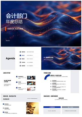 2025会计部门年度工作总结成就挑战协作专业总结PPT模板