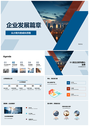 2025企业发展核心业务创新战略全球市场摩天大楼PPT模板