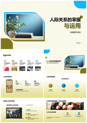2025人际关系助力成长学习与心理健康PPT模板