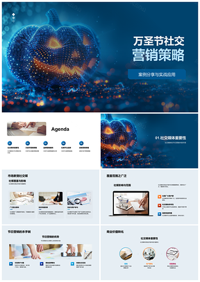 2025万圣节社交营销策略品牌案例UGC需求PPT模板