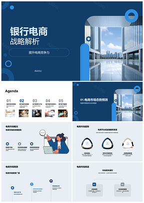 2025银行电商战略竞争力创新与用户需求精准营销PPT模板