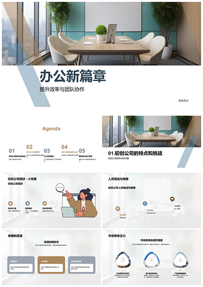 2025初创企业高效办公趋势顾问解析空间规划挑战PPT模板