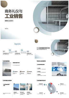 2025工业机械销售商务礼仪与客户关系技巧PPT模板