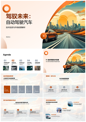 2025自动驾驶技术投资与市场前景五年规划PPT模板
