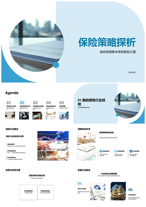 2025保险策略经验洞察与规划之道PPT模板