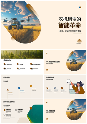 2025数字化农机租赁平台优化设备流程管理PPT模板