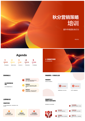 2025秋分营销策略执行流程分工行动激励培训PPT模板