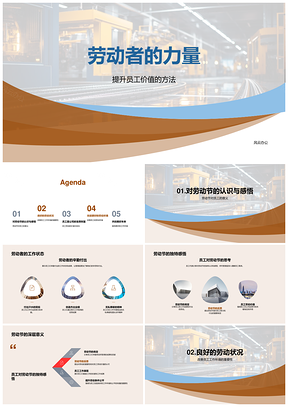 2025劳动节劳动者力量展成果优环境PPT模板