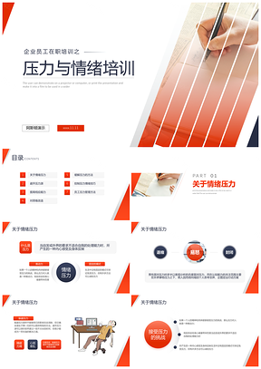企业员工压力情绪管理调节方法学习课件