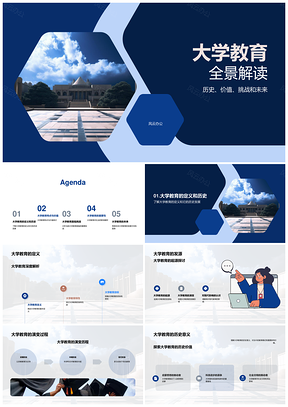 2025大学教育历史演变价值挑战与未来需求PPT模板