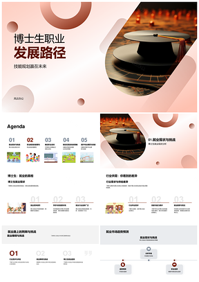 2025博士生职业发展供需挑战与规划路径PPT模板