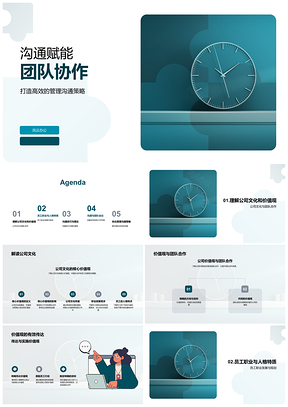2025文化沟通策略赋能团队职业发展PPT模板