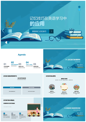 2025记忆技巧提升英语词汇学习效率PPT模板
