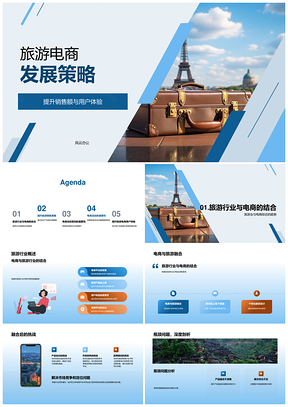 2025旅游电商发展策略优化产品活动提升销售额体验PPT模板