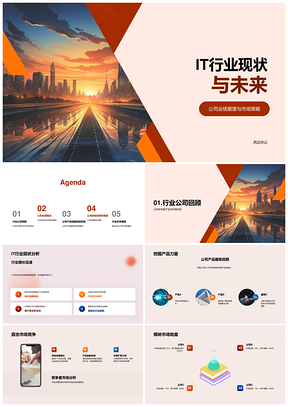 2025IT行业现状未来公司业绩策略产品竞争市场营收利润未来城市PPT模板